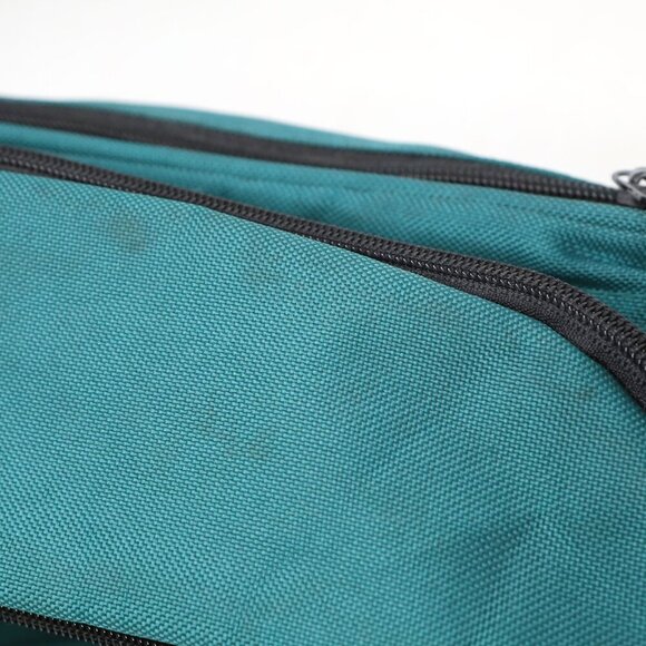 Vintage USA Large Fanny Pack Waist Belt Bag Travel Summer Retro 90s Y2K Green - Picture 7 of 9